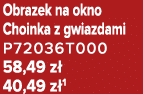 Obrazek na okno Choinka z gwiazdami P72036T000 58,49 z 40,49 z 1