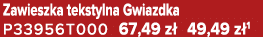 Zawieszka tekstylna Gwiazdka P33956T000 67,49 z 49,49 z 1