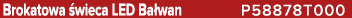 Brokatowa wieca LED Ba wan P58878T000