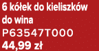 6 k ek do kieliszk w do wina P63547T000 44,99 z 