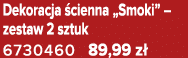 Dekoracja cienna „Smoki” – zestaw 2 sztuk 6730460 89,99 z 