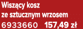 Wisz cy kosz ze sztucznym wrzosem 6933660 157,49 z 