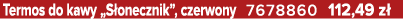 Termos do kawy „S onecznik”, czerwony 7678860 112,49 z 
