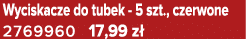 Wyciskacze do tubek 5 szt., czerwone 2769960 17,99 z 