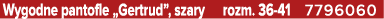 Wygodne pantofle „Gertrud”, szary rozm. 36 41 7796060