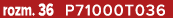 rozm. 36 P71000T036