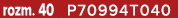 rozm. 40 P70994T040