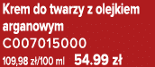 Krem do twarzy z olejkiem arganowym C007015000 109,98 z /100 ml 54.99 z 