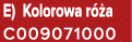 E) Kolorowa r a C009071000