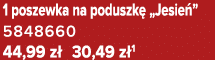 1 poszewka na poduszk „Jesie ” 5848660 44,99 z  30,49 z 1