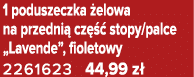 1 poduszeczka elowa na przedni  cz    stopy/palce „Lavende”, fioletowy 2261623 44,99 z 