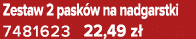 Zestaw 2 pask w na nadgarstki 7481623 22,49 z 