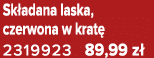 Sk adana laska, czerwona w krat 2319923 89,99 z 