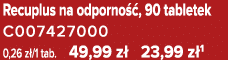 Recuplus na odporno , 90 tabletek C007427000 0,26 z /1 tab. 49,99 z  23,99 z 1