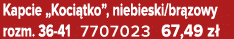 Kapcie „Koci tko”, niebieski/br zowy rozm. 36 41 7707023 67,49 z 