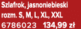 Szlafrok, jasnoniebieski rozm. S, M, L, XL, XXL 6786023 134,99 z 