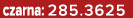 czarna: 285.3625