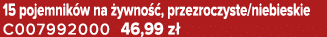 15 pojemnik w na ywno  , przezroczyste/niebieskie C007992000 46,99 z 