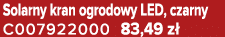 Solarny kran ogrodowy LED, czarny C007922000 83,49 z 