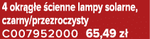 4 okr g e cienne lampy solarne, czarny/przezroczysty C007952000 65,49 z 