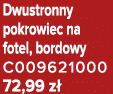 Dwustronny pokrowiec na fotel, bordowy C009621000 72,99 z 