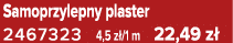 Samoprzylepny plaster 2467323 4,5 z /1 m 22,49 z 